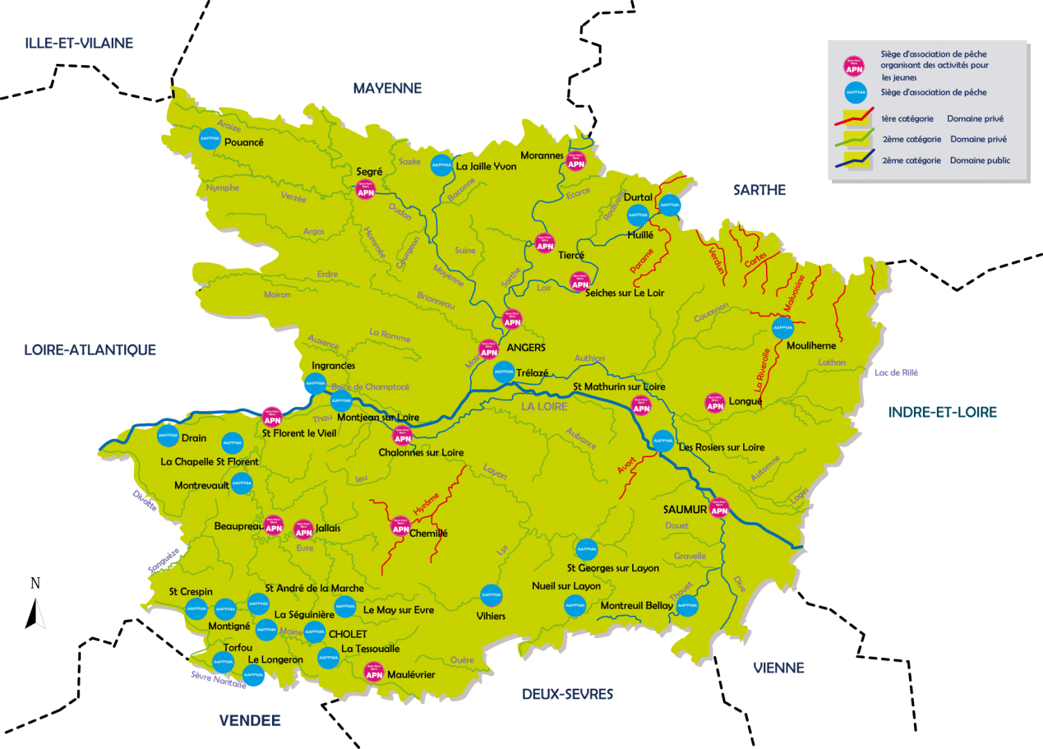 PECHE EN PLAN D'EAU DE 8 HECTARES: Autour de l'eau France, Pays de la Loire